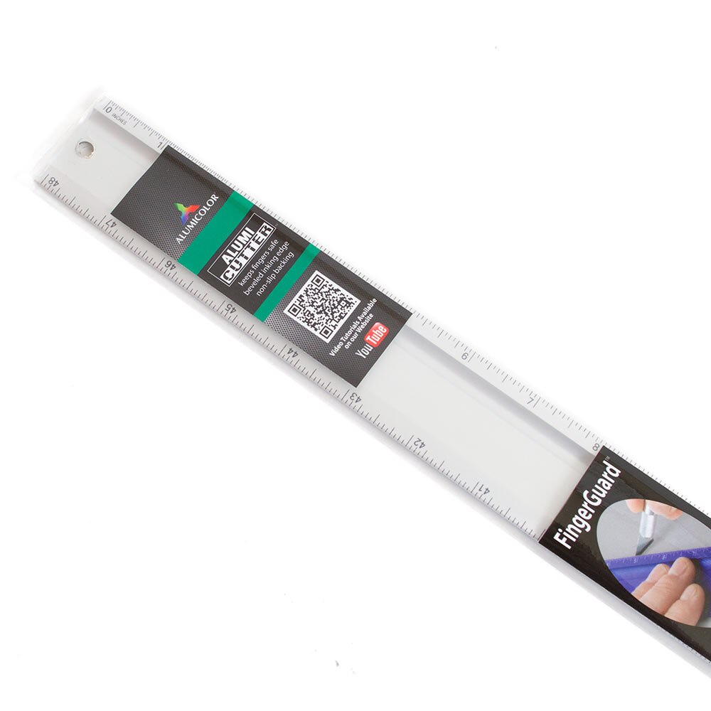 Alumicolor, Alumicutter, Cutting Edge, Ruler, 48", Silver